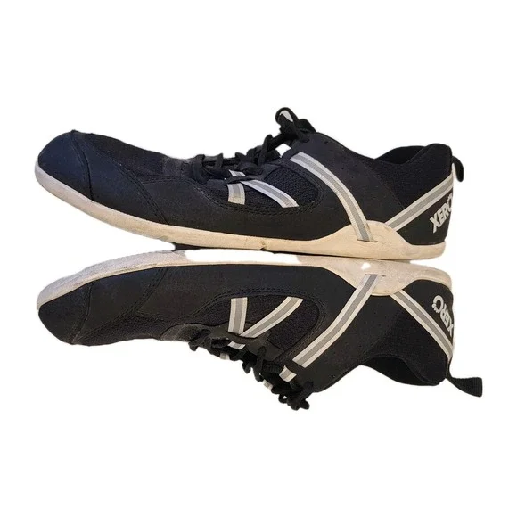 XERO Shoes Men's Size 11.5 Black White Prio Running Minimalist Barefoot Sneakers - Picture 8 of 9